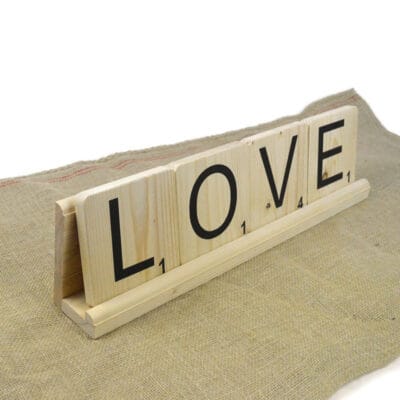 Scrabble houder voor kleine scrabble letter