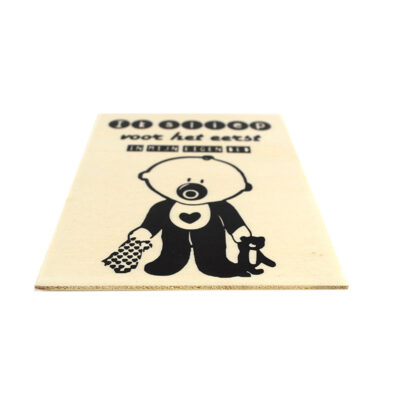 Houten mijlpaal kaart baby, in mijn eigen bed