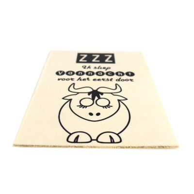 Houten mijlpaal kaart baby, ik sliep door