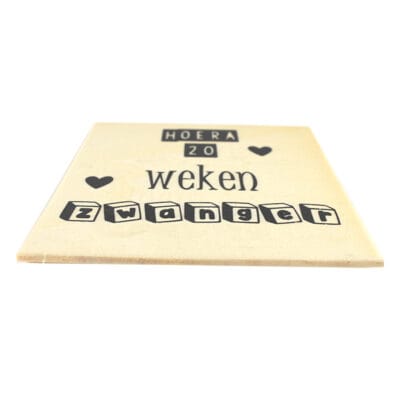 hoera 20 weken zwanger