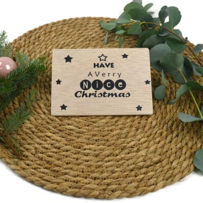 Kerstkaart nice christmas