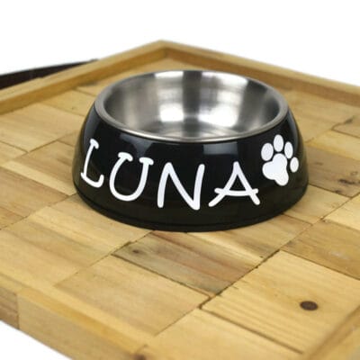 Voerbak voor hond of kat – Zwart