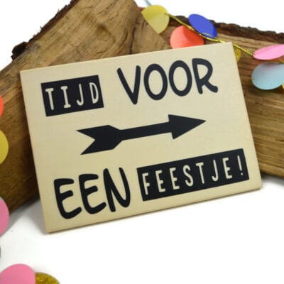 verjaardagkaart tijd voor feest